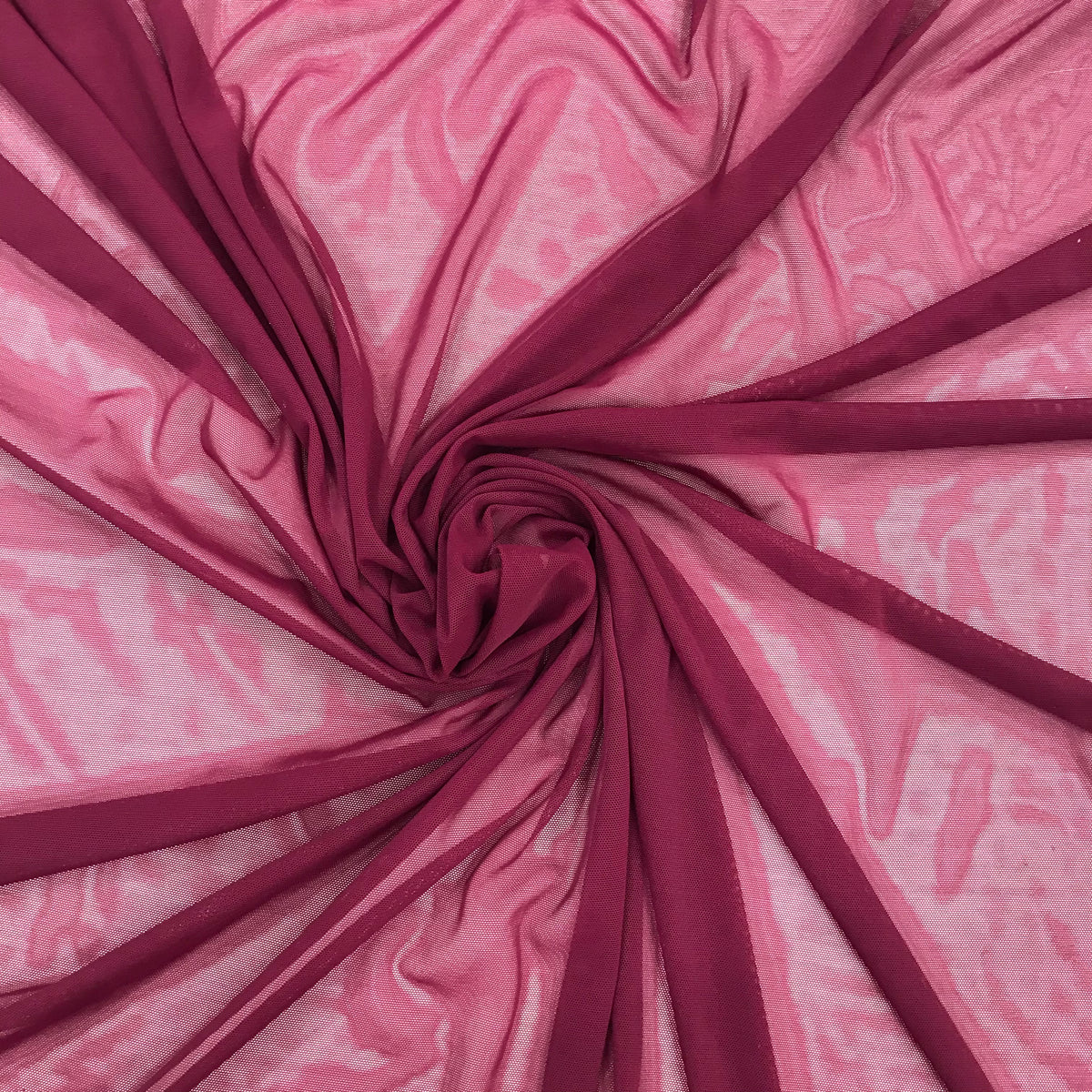 Nylon Powermesh Burgundy